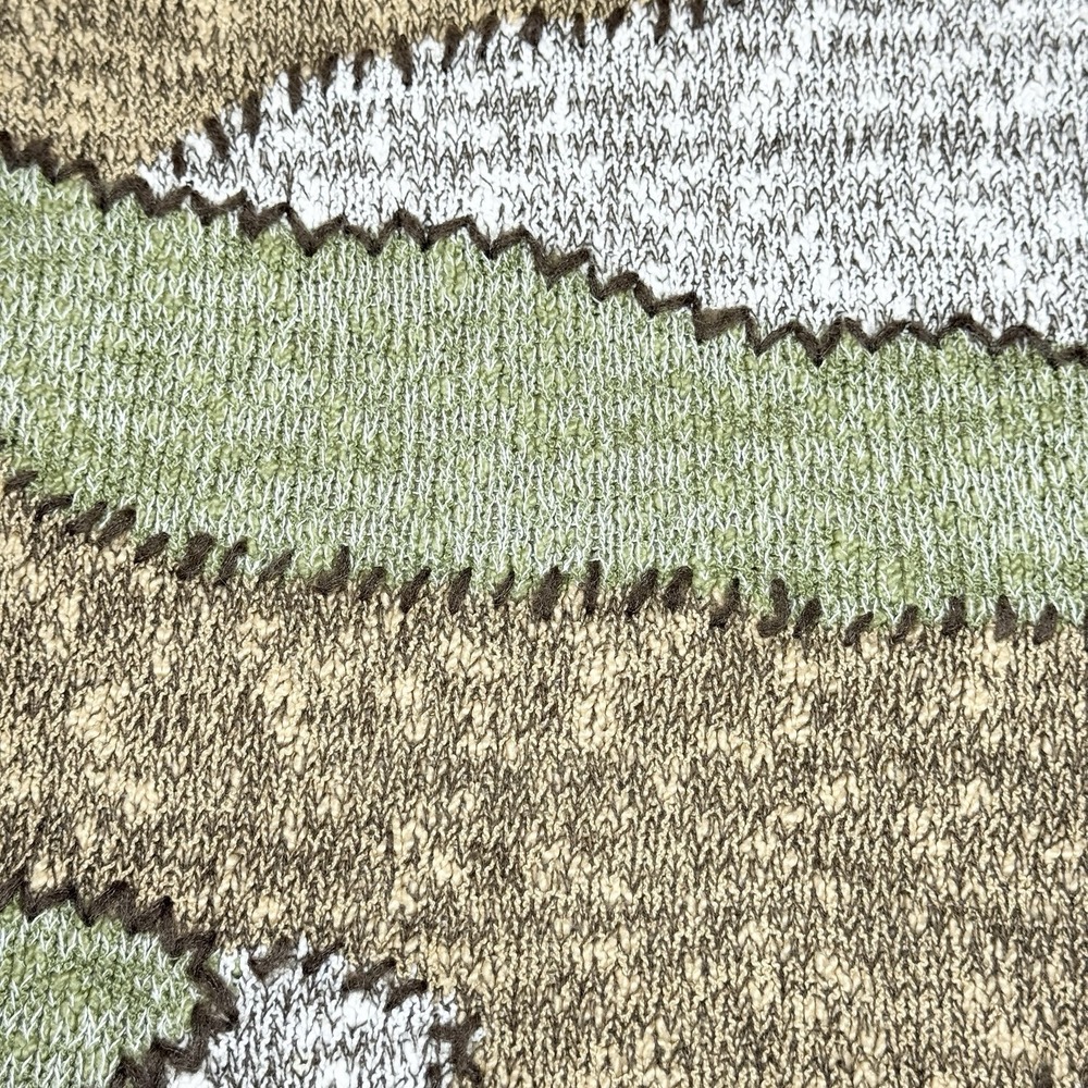 Jh Collectibles Boho Earthy Intarsia Open Knit Sweater L Coastal Basics Textured - Picture 4 of 11